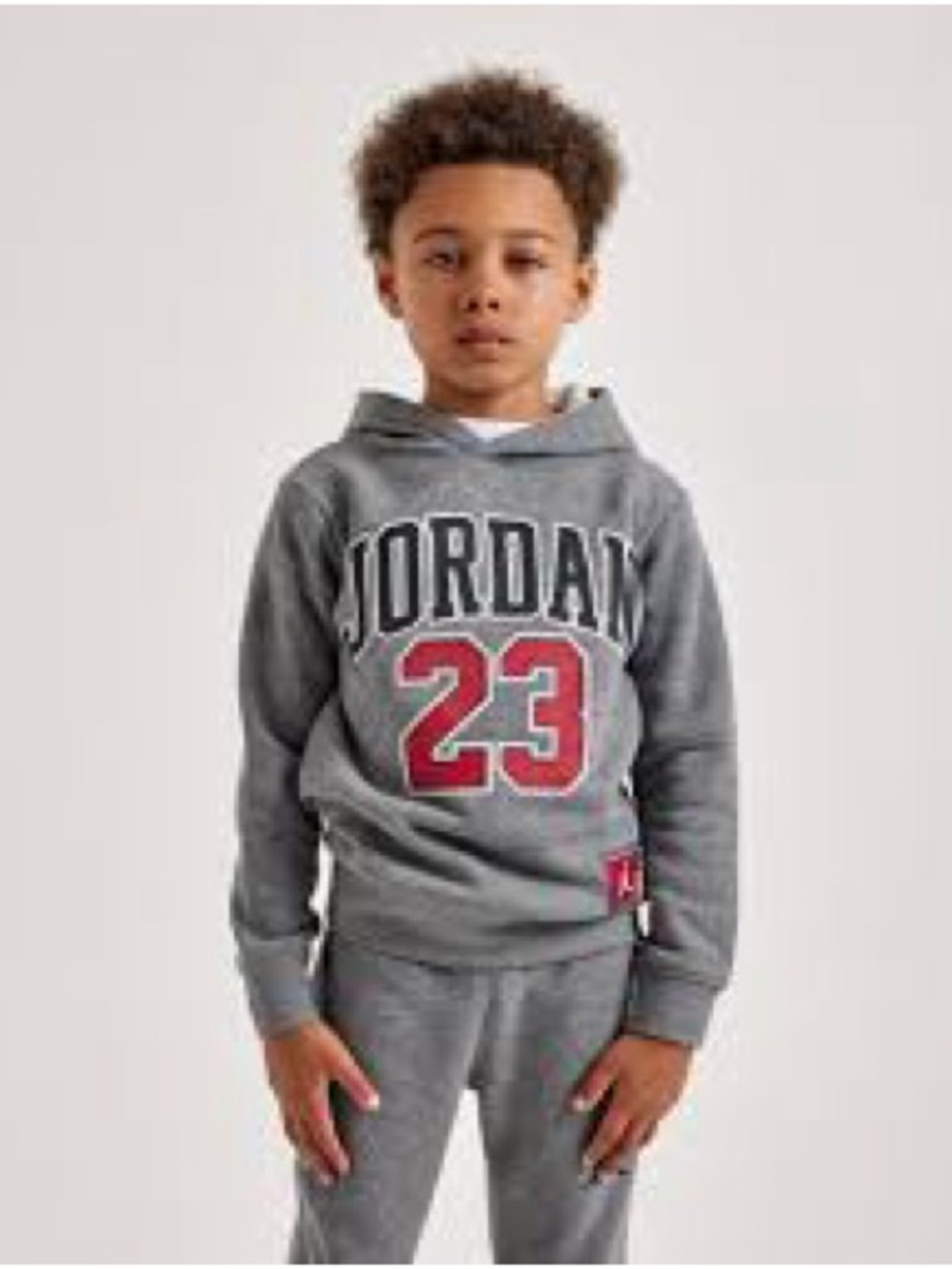 Air Jordan 23 Gray Pullover Hoodie Youth Large 12–13